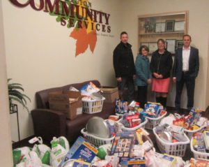 M&P delivers Thanksgiving Baskets for Families served by LRCS 